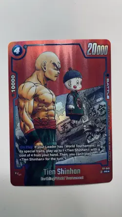 Dragon Ball Card FP-045 Tien Shinhan PR English Alt Art Parallel Manga - Image 4