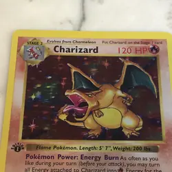 holographic charizard 1st edition not collectible for fun copy card - Image 3