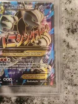 2015 POKEMON XY BREAKTHROUGH #159 FULL ART/M MEWTWO EX PSA 8 Mega - Image 4