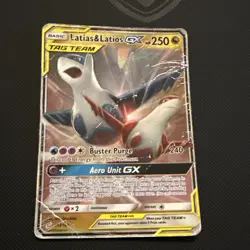 Pokemon TCG Latias and Latios Tag Team GX 113/181 Heavy Played Damaged - Image 1