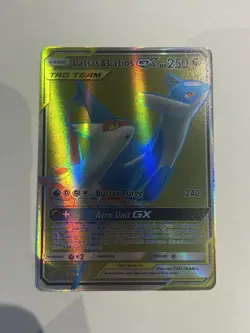 Pokemon TCG Latias and Latios Tag Team Full Art GX Holo Card 169/181 - Image 2