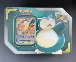 Pokemon TCG: TAG Team Tin Eevee and Snorlax GX Factory Sealed 820650805295 - Image 1