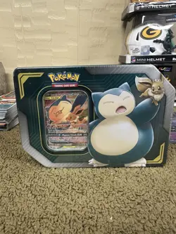 Pokemon TCG: TAG Team Tin Eevee and Snorlax GX Factory sealed 820650805295 - Image 1
