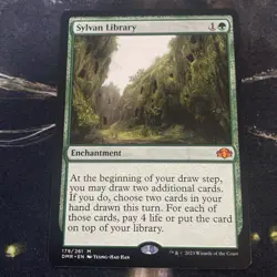 Magic the Gathering - Sylvan Library - Dominaria Remastered - Regular - mtg - NM - Image 1
