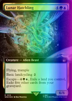 MTG Magic the Gathering Lunar Hatchling (1015/1448) Doctor Who LP FOIL- Surge - Image 1