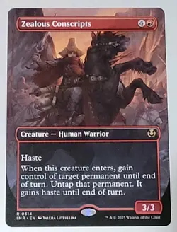 MTG - Innistrad Remastered: Zealous Conscripts (0314) - Borderless Rare - NM - Image 1