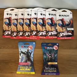 Magic the Gathering Spider-Man , March / Machine, Wilds/ Eldraine Lot Of 10 . - Image 1