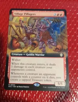 Village Pillagers - Extended Art Commander: Lorwyn Eclipsed MTG - Image 1