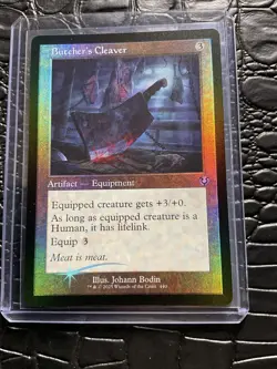 Butcher's Cleaver (Retro Frame) Innistrad Remastered Foil Uncommon NM MTG - Image 1
