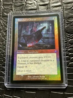 Butcher's Cleaver (Retro Frame) Innistrad Remastered Foil Uncommon NM MTG - Image 3