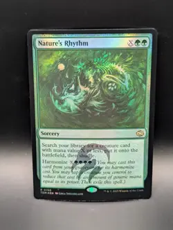 MTG - Nature's Rhythm - FOIL - Sorcery - TDM #150 - Rare - NM - Image 1
