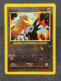 Pokemon TCG Entei 34 2001 Black Star Promo Reverse Holo Rare - Image 1