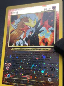 Pokemon TCG Entei 34 2001 Black Star Promo Reverse Holo Rare - Image 3