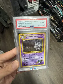 1999 Pokemon JAPANESE Gym 2 Challenge Sabrinas Gengar #94 PSA 10 BANNED New Cert - Image 3