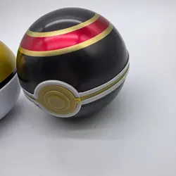 Luxury Ball & Level Pokemon Collectible Tin: Grey Yellow Pokeball (Empty) - Image 3