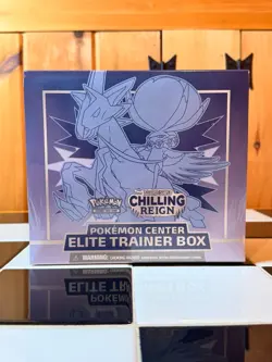 Pokemon Center TCG Exclusive Chilling Reign ETB Elite Trainer Box New Sealed - Image 1