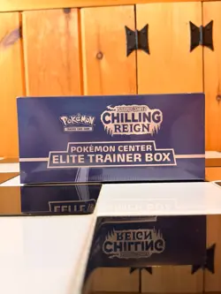 Pokemon Center TCG Exclusive Chilling Reign ETB Elite Trainer Box New Sealed - Image 3