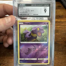 Ekans 36/73 Shining Legends Reverse Holo POKEMON CGC 9 - Image 1