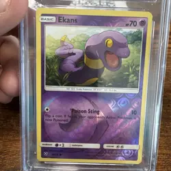 Ekans 36/73 Shining Legends Reverse Holo POKEMON CGC 9 - Image 2