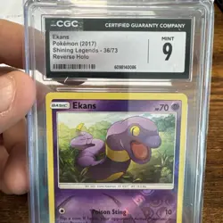Ekans 36/73 Shining Legends Reverse Holo POKEMON CGC 9 - Image 3