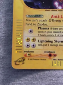 Pokemon TCG Zapdos Holo Rare H32/H32 Aquapolis - Image 5