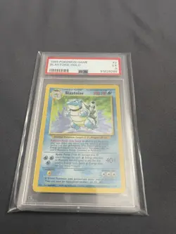 1999 Pokemon Game Base Set Blastoise #2 Unlimited Holo PSA 5 - Image 1
