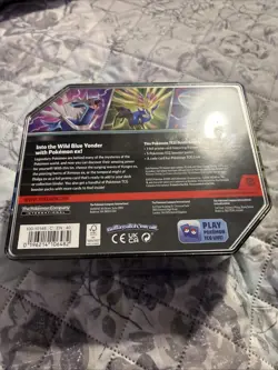 1x Pokemon TCG Azure Legends Tin 5 Boosters Art Dialga Kyogre Xerneas Tin - Image 2