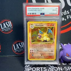 1999 Pokemon Base Set Charizard #4/102 Holo PSA 4 VG-EX - Image 1