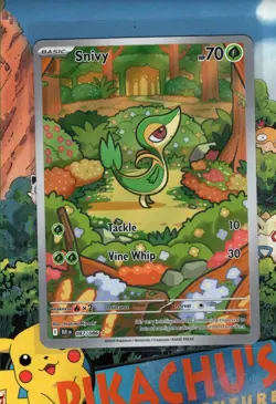 Pokemon TCG Snivy 087/086 Sv: Black Bolt Holo Illustration Rare NM/M - Image 1