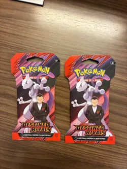 2 Pokemon TCG Scarlet and Violet Destined Rivals Sealed Booster Pack - Image 1