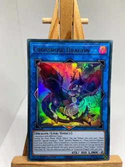 Crossrose Dragon - Gold Ultra Rare 1st Edition LDS2-EN114 - NM - YuGiOh - Image 1