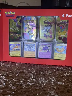 NEW Pokemon 4 Mini Tins 4 Promo Cards Bundle 151 Sam's Club IN HAND - LOT OF 2 - Image 2