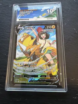 Zeraora V ACE 10 Pokemon Card TG16/TG30 Silver Tempest Full Art GEM MINT 2022 - Image 4