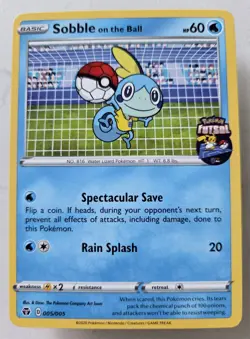 Pokemon Sobble on the Ball 005/005 Futsal Black Star Promo Near Mint US Seller - Image 1