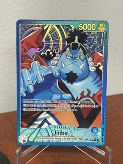 One Piece TCG OP14-040 Jinbe Leader Alt Art AA Card Game CCG English - Image 1
