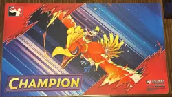 Pokemon League Cup Champion Ethan’s Ho-Oh Destined Rivals Playmat Fast Shipping - Image 1