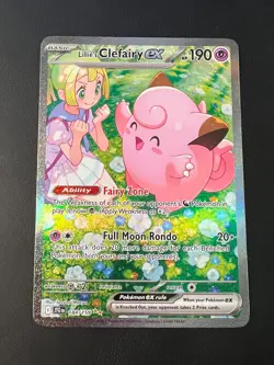 Pokemon TCG Journey Together Lillie's Clefairy Card 184/159 Near Mint Condition - Image 1