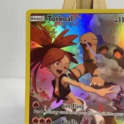 Pokemon TCG Torkoal 237/236 Sun Moon Cosmic Eclipse Secret Rare Trainer Gallery - Image 2