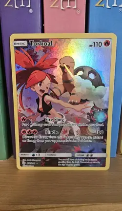 Pokemon TCG Torkoal 237/236 Sun & Moon Cosmic Eclipse Secret Rare Holo NM/M - Image 1
