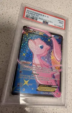 2013 POKEMON B&W LEGEND TREASURES RADIANT COLL #RC24 FULL ART/MEW EX PSA 9 - Image 2