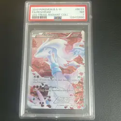 2013 POKEMON B&W LEGEND TREASURES RADIANT COLL #RC22 FULL ART/RESHIRAM PSA 7 - Image 1
