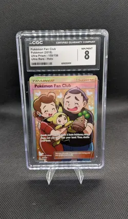 Pokemon Fan Club (Full Art) 155/156 Sm-Ultra Prism Holo CGC 8 - Image 1