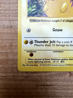 Pikachu (Red Cheeks) 058/102 Pokemon TCG Shadowless Base Set - NM - Image 5