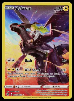 Pokemon Card - Zekrom Brilliant Stars TG05/TG30 Ultra Rare - Image 1