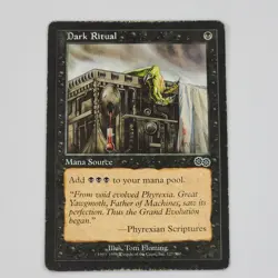 MTG Dark Ritual Urza's Saga Regular Common MP Magic The Gathering 127/350 Card - Image 1