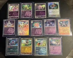 Pokemon MASTER BALL 13 Card LOT and ALL IN TOP LOADERS - Image 1