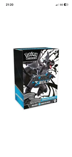 Pokemon TCG Scarlet and Violet Black Bolt Booster Bundle 6 Packs New and Sealed - Image 1
