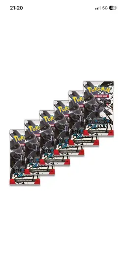 Pokemon TCG Scarlet and Violet Black Bolt Booster Bundle 6 Packs New and Sealed - Image 3