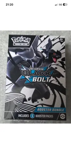 Pokemon TCG Scarlet and Violet Black Bolt Booster Bundle 6 Packs New and Sealed - Image 5