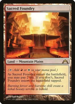 1x Sacred Foundry Gatecrash Regular MTG Card Magic The Gathering - Image 1